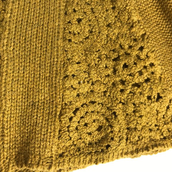 ANTHROPOLOGIE Angel of the North Turtleneck Cowl Neck Sweater Olive Green Brown. - Picture 5 of 15